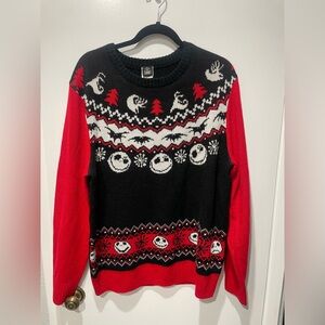 Disney Nightmare Before Christmas Ugly Christmas Sweater Size Large